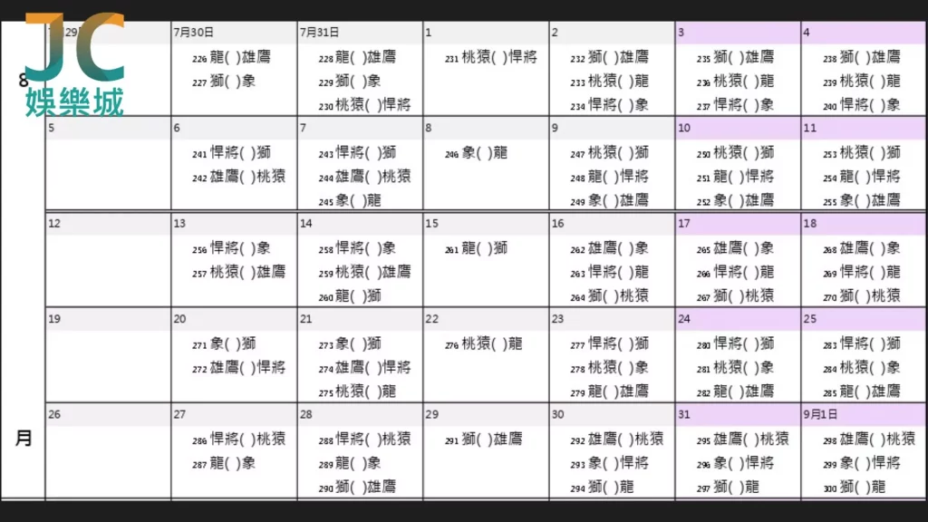 2024中華職棒賽程8月